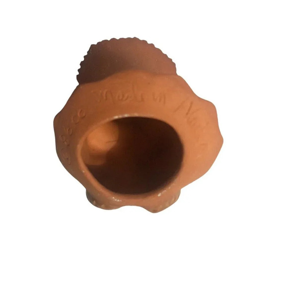 Vintage 1986 Alaska Native American Hand Made Ceramic Clay Seated Baby Ornament - Picture 7 of 7